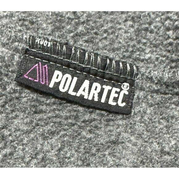 Lands End Womens Polartec Fleece Jacket Medium Gray Full-Zip - Picture 4 of 9